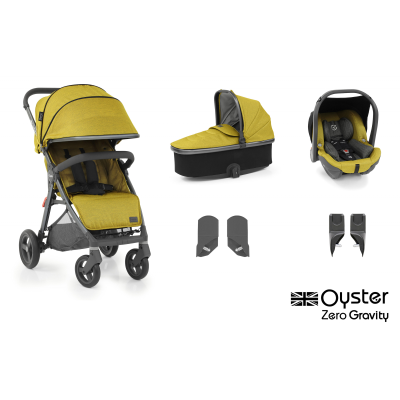 BabyStyle kombinovaný kočárek Oyster Zero Gravity 3v1 Mustard 2022