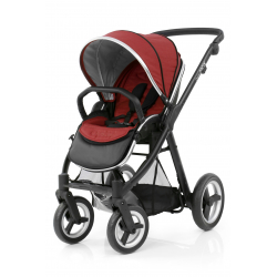 BabyStyle kočárek Oyster Max Black/Tango Red 2017
