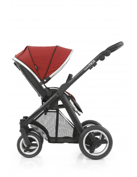 BabyStyle kočárek Oyster Max Black/Tango Red 2017