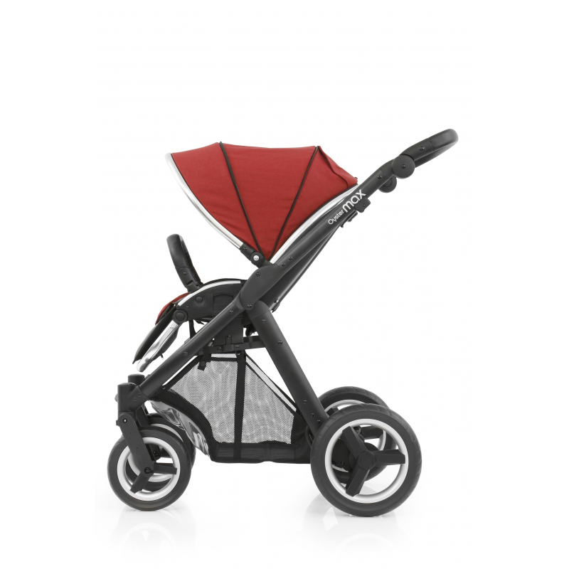 BabyStyle kočárek Oyster Max Black/Tango Red 2017