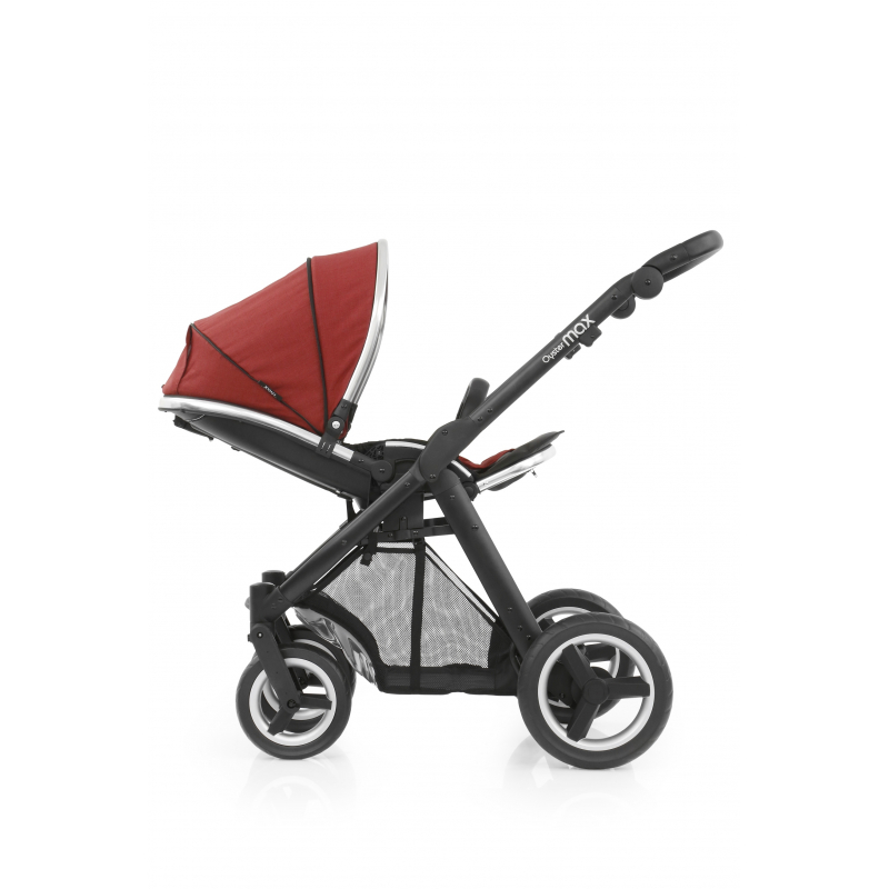 BabyStyle kočárek Oyster Max Black/Tango Red 2017