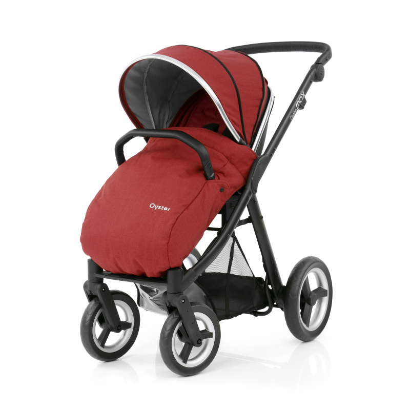BabyStyle kočárek Oyster Max Black/Tango Red 2017