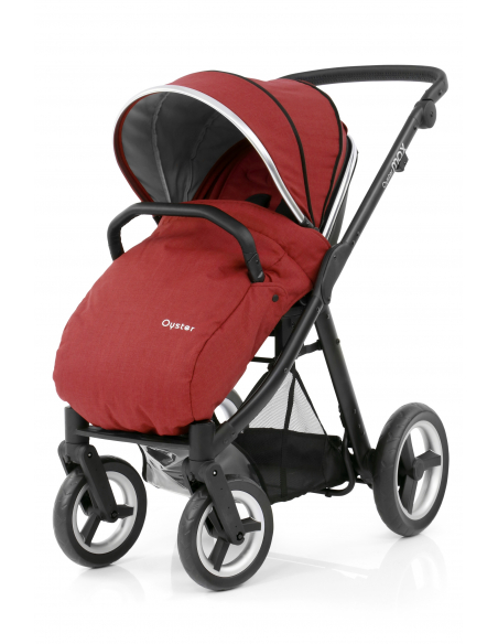 BabyStyle kočárek Oyster Max Black/Tango Red 2017