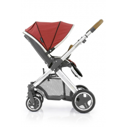 BabyStyle Oyster 2 kočárek Mirror Tan/Tango Red 2017 2