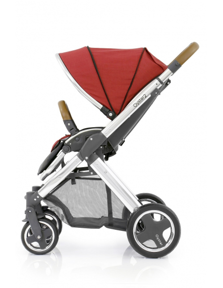 BabyStyle Oyster 2 kočárek Mirror Tan/Tango Red 2017