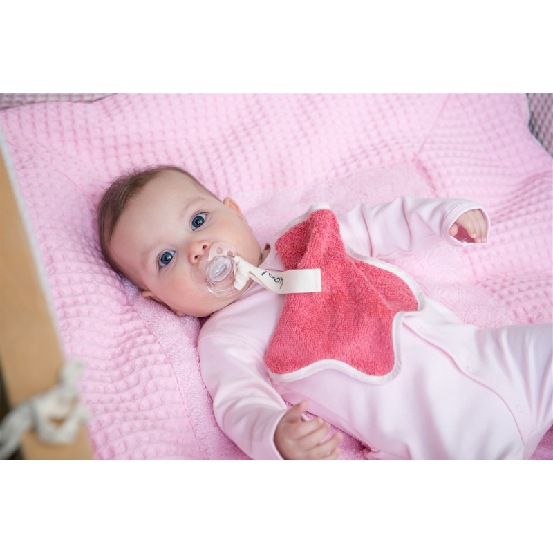 KOEKA Pacifier cloth Rome - soft blue