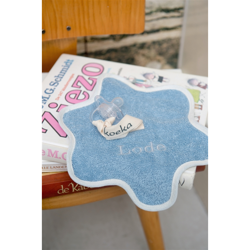 KOEKA Pacifier cloth Rome - soft blue