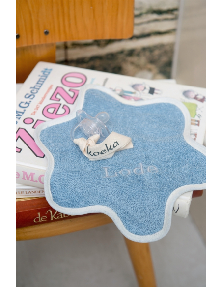 KOEKA Pacifier cloth Rome - soft blue