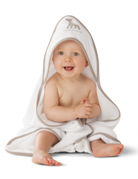 Vulli Osuška s kapucňou žirafa Sophie, 75 x 75 cm