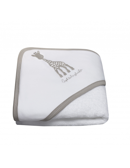 Vulli Osuška s kapucňou žirafa Sophie, 75 x 75 cm