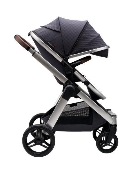 BabaBing Raffi kočík + vanička + adaptéry, Grey