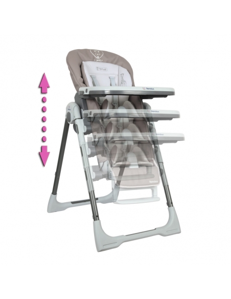 RENOLUX BEBE VISION jedálenská polohovacia stolička 2019, Sophie la girage So Chic