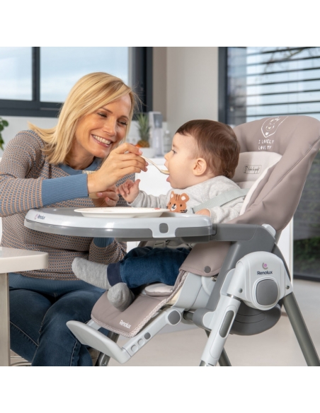 RENOLUX BEBE VISION jedálenská polohovacia stolička 2019, Sophie la girage So Chic