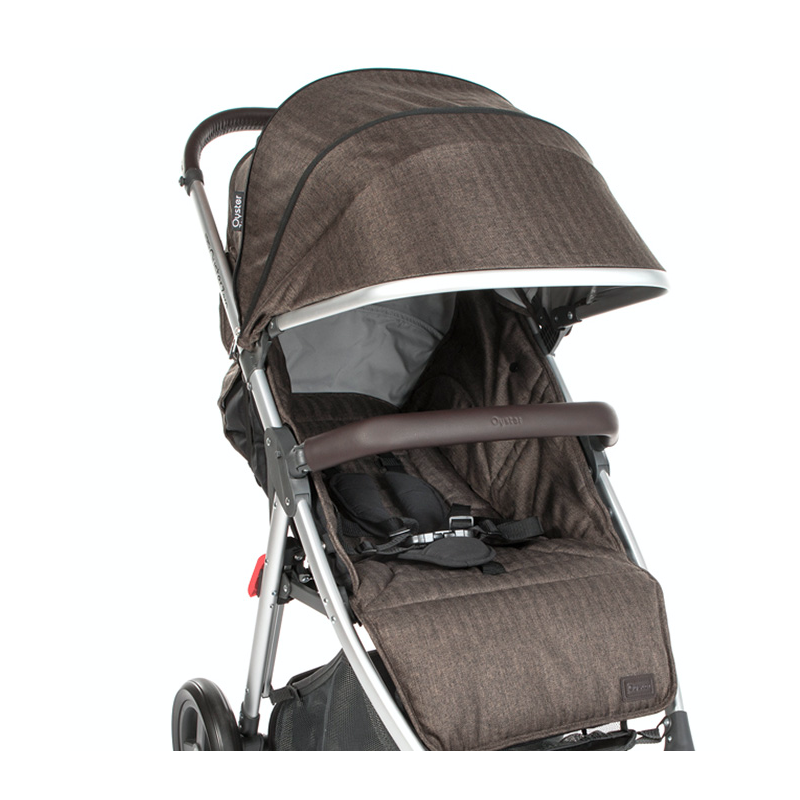 OYSTER ZERO SET sedacia časť textil + strieška TRUFFLE