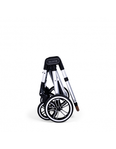 Kombinovaný kočík Teutonia TRIO Silver /Melange Navy 2020