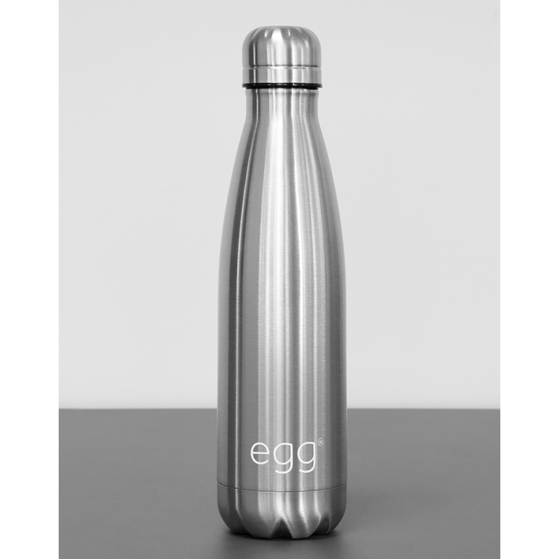 BabyStyle EGG stroller bottle, brushed steel