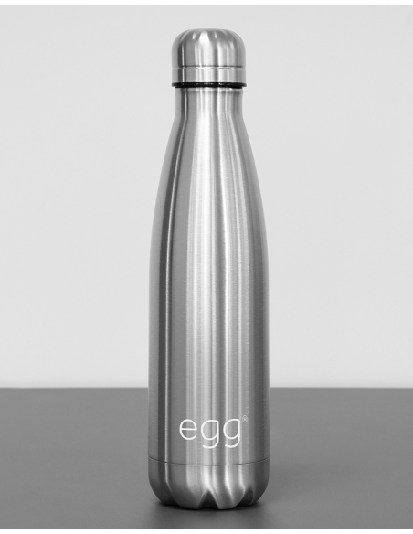 BabyStyle EGG stroller bottle, brushed steel