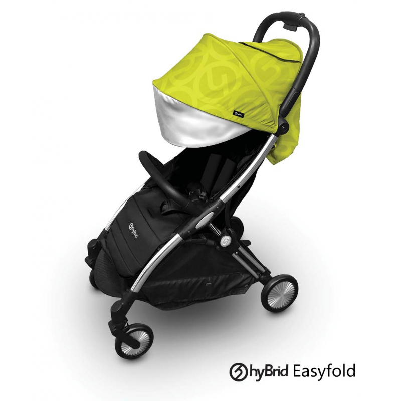 Hybrid Ezyfold stroller Chrome Silver/ Wasabi 2020