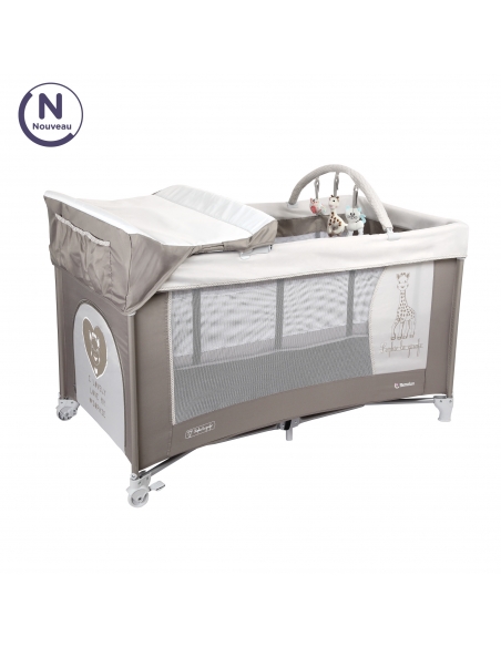 RENOLUX OPTIC Z postieľka s prebaľovacím pultom 2020, Sophie la girafe So Chic