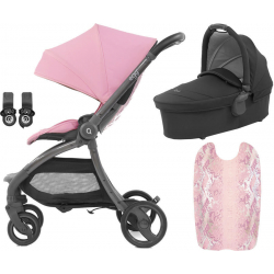 copy of BabyStyle Egg Quail 2019 kočárek + korba + adaptéry, Strictly Pink/ Pink