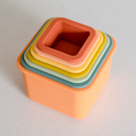 OB Designs Stohovací pohárky 7 ks - hranaté