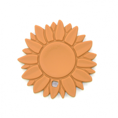 OB Designs Silicone Sunflower Teether, Ginger