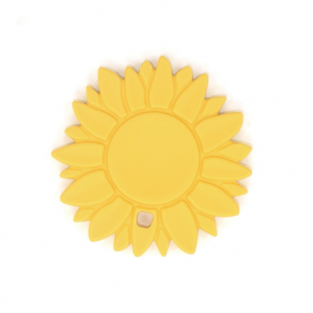 OB Designs Silikónová hryzačka slnečnica, Lemon