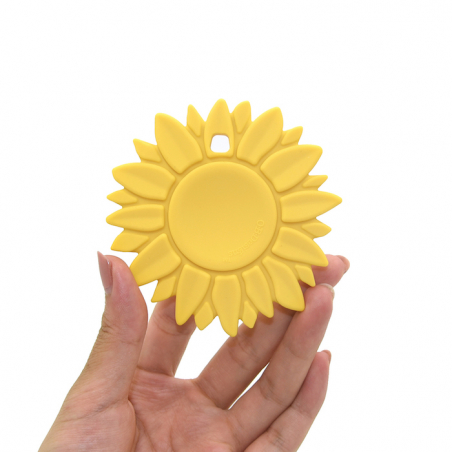 OB Designs Silikónová hryzačka slnečnica, Lemon