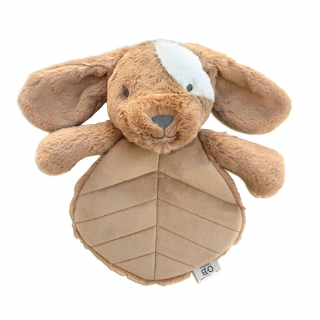OB Designs Maznáčik plyšový psík, Taupe (svetlá škvrna)