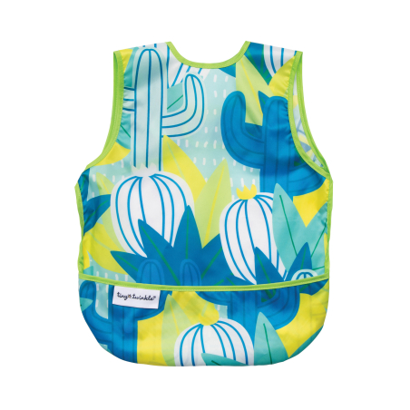 Tiny Twinkle Mess-proof Apron Bib, S - Saguaro