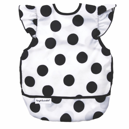 Tiny Twinkle Zástěrka s bryndákem s volánky, L - Polka Dot