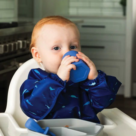 Tiny Twinkle Silicone Training Cup Set of 2 - Indigo / Mint