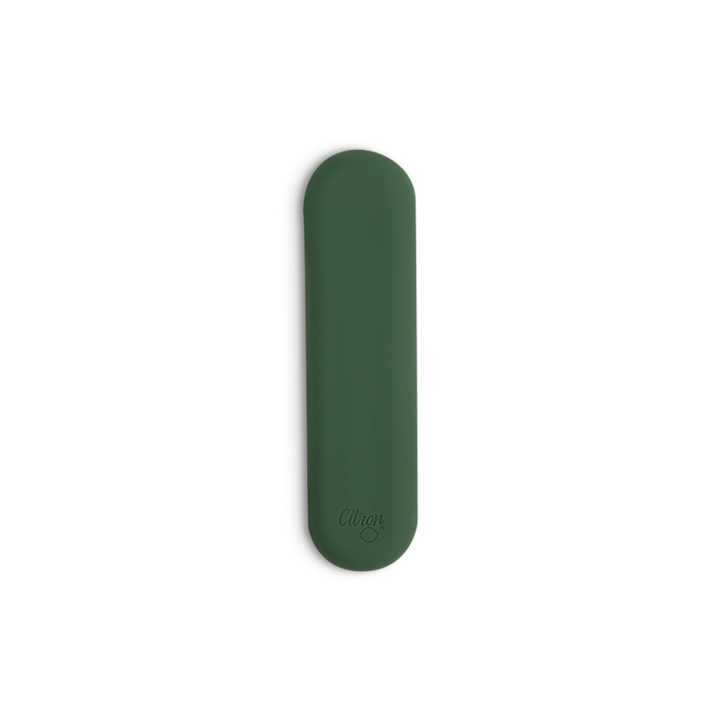 Citron Bio príbor v puzdre, sada 5ks - zelená / krémová