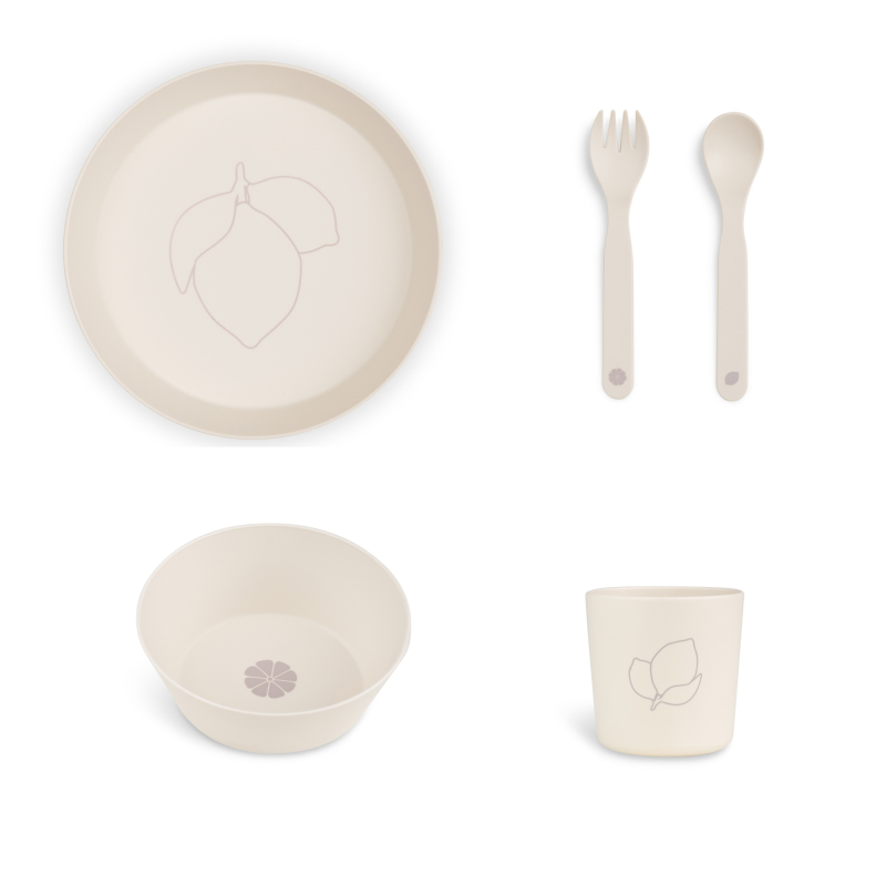 Citron Bio based tableware set - Lemon