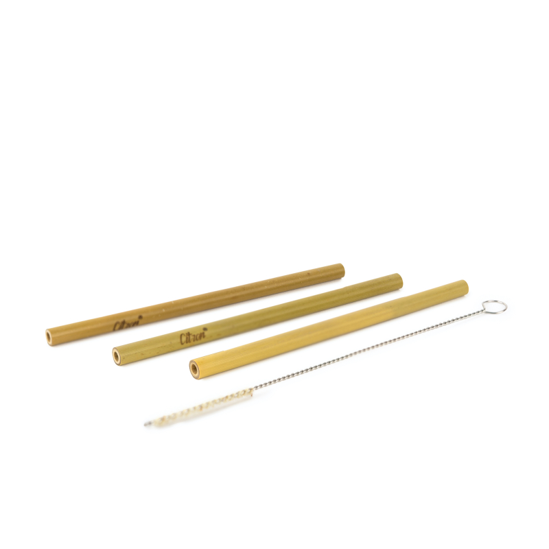 Citron Bamboo straws