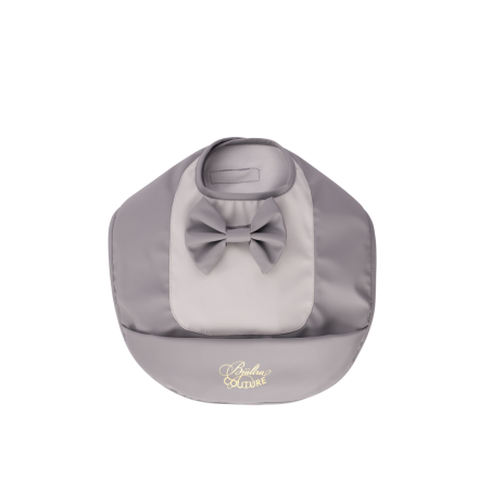 Bjällra of Sweden Bib Grey Bow