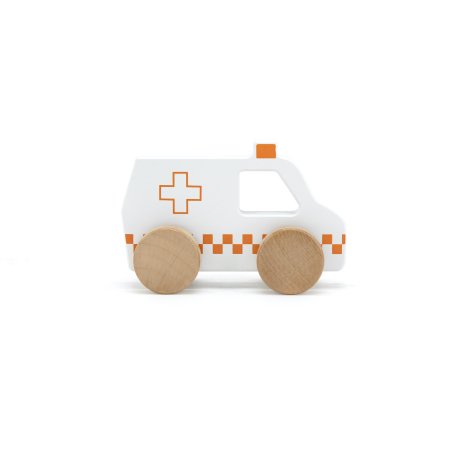 TRYCO Wooden Ambulance Toy