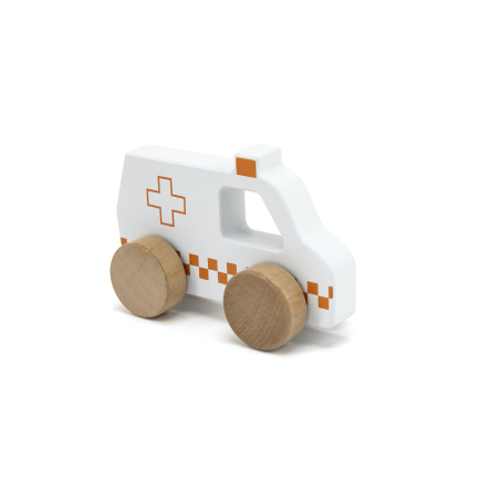 TRYCO Wooden Ambulance Toy