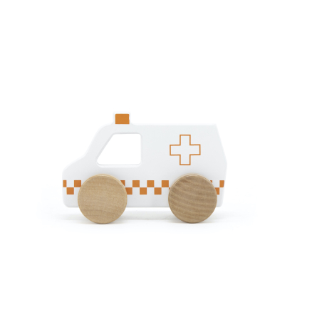TRYCO Wooden Ambulance Toy
