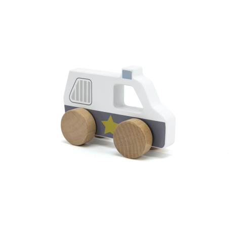 TRYCO Wooden Police Car Toy
