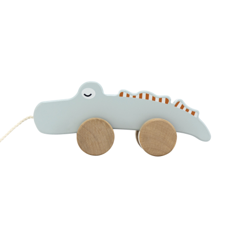 TRYCO Wooden Crocodile Pull-Along Toy