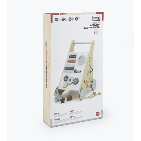 TRYCO Wooden Baby Activity Walker