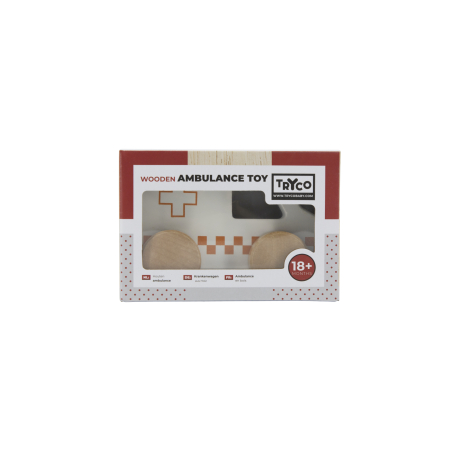 TRYCO Wooden Ambulance Toy
