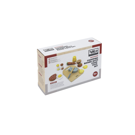 TRYCO Wooden Chopping Board With Food