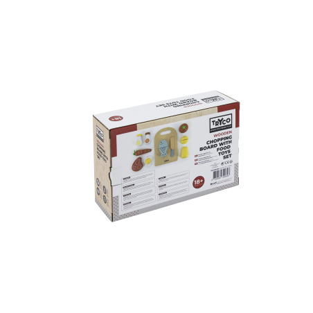 TRYCO Wooden Chopping Board With Food