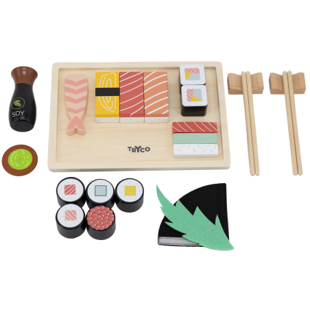 TRYCO Drevená sada Sushi