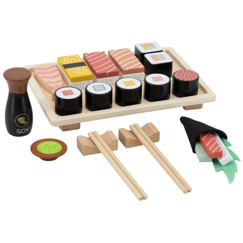 TRYCO Drevená sada Sushi
