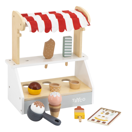 TRYCO Drevený zmrzlinový stánok