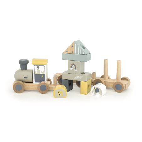 TRYCO Dřevěný vláček, velký