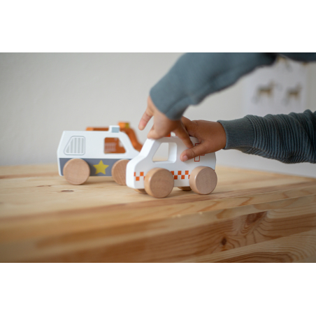 TRYCO Wooden Ambulance Toy